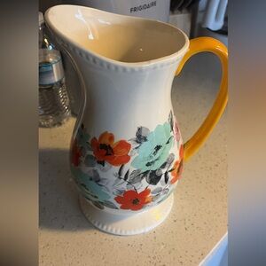 The Pioneer Woman Vibrant Floral Ceramic Jug
